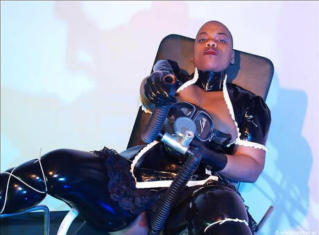 Ladies In Leatherg Loves are excited to present you with a picture gallery showcasing elegant maiden in perverted bdsm scene